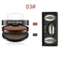 Augenbrauen Stempel Set – Double Seal Powder Kit mit Schablonen, Wasserfest & Langanhaltend