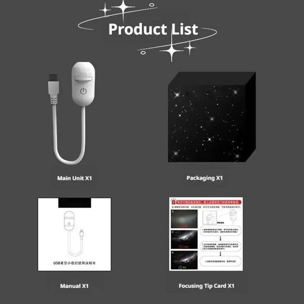 Galaxy Projektor 2-in-1 – USB Sternenhimmel Nachtlicht mit Foto-Filmen
