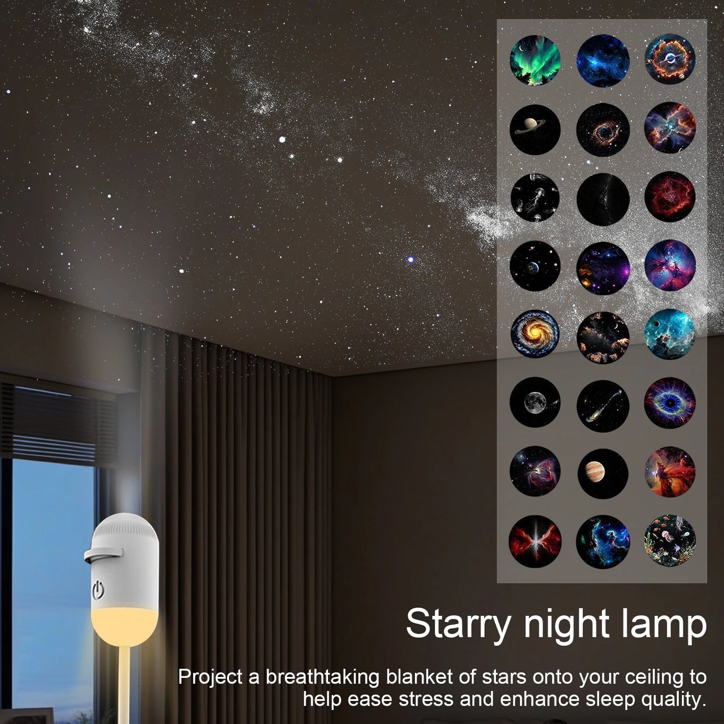 Galaxy Projektor 2-in-1 – USB Sternenhimmel Nachtlicht mit Foto-Filmen