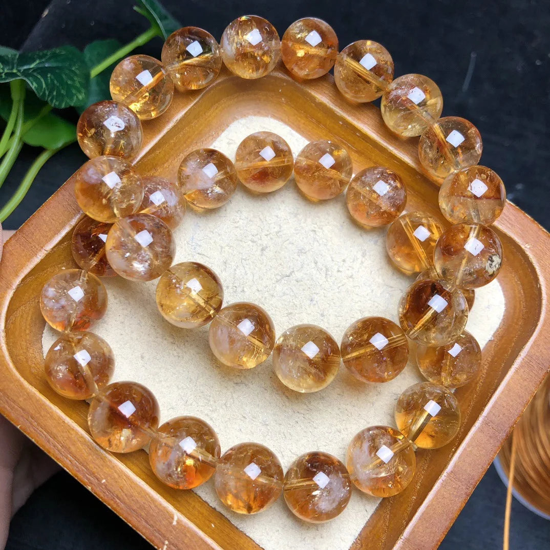 Citrin Armband – Naturstein in warmem Gold