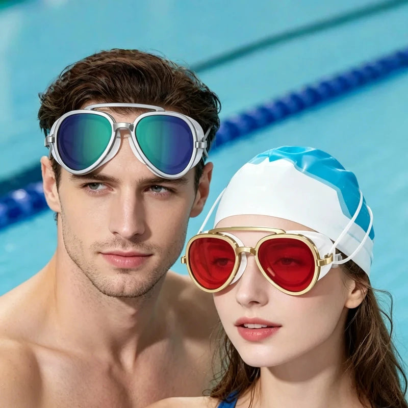 Verspiegelte Schwimmbrille "Oasis" – Antibeschlag, UV-Schutz & Weitsicht | Unisex