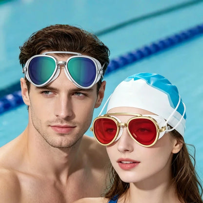 Verspiegelte Schwimmbrille "Oasis" – Antibeschlag, UV-Schutz & Weitsicht | Unisex